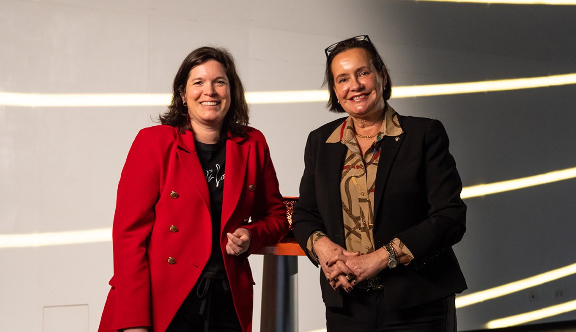 Monique André de la Porte of Utrecht Convention Bureau and Jannemarije Spruitenburg of Royal Jaarbeurs Utrecht