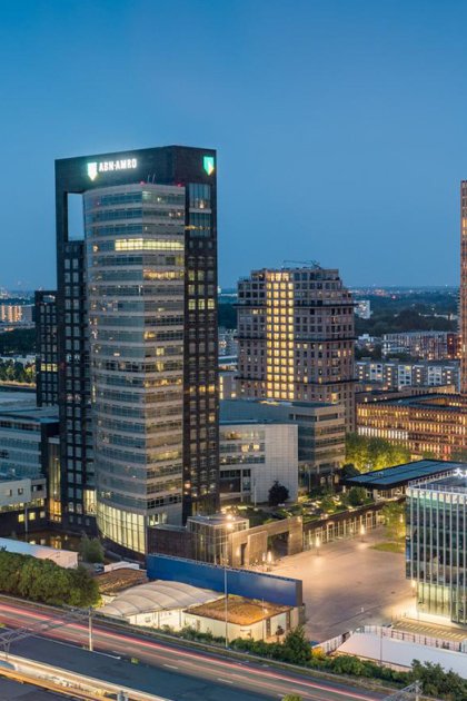 View of offices at the Zuidas