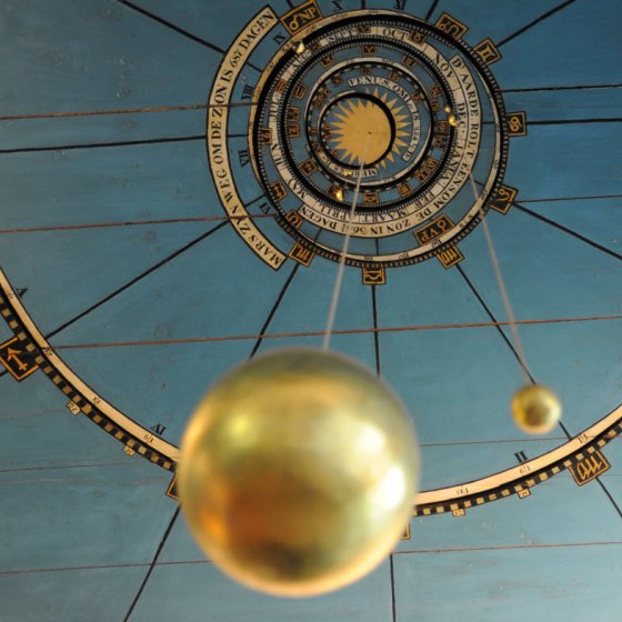 Interior of Eise Eisinga Planetarium