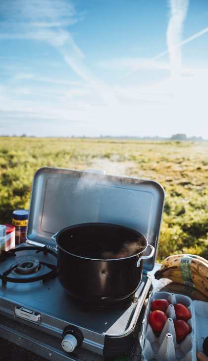 Cooking on your camping raft