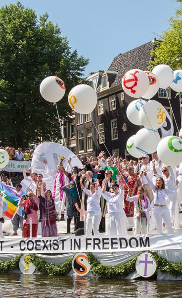 Gay Pride World Religion Boat