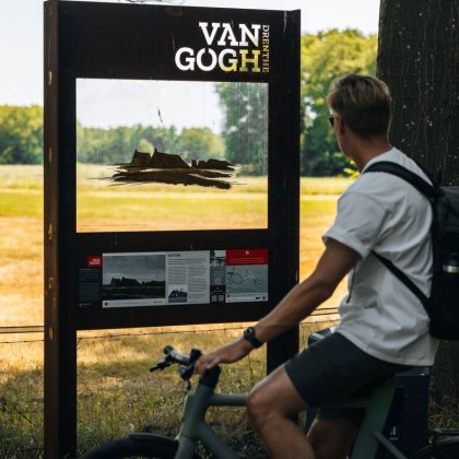 Cyclist Van Gogh Drenthe
