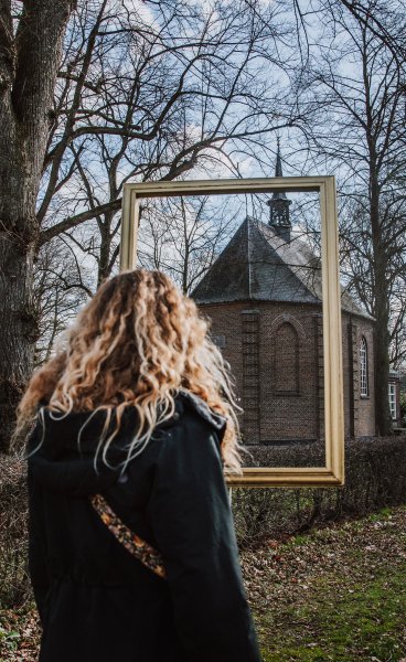Van Gogh Brabant Van Gogh church in a frame