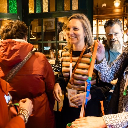 Welcoming guests at the Travel Trade event