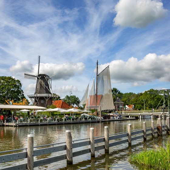 Disembarkation point Garnwerd aan Zee Groningen, on the Reitdiep river
