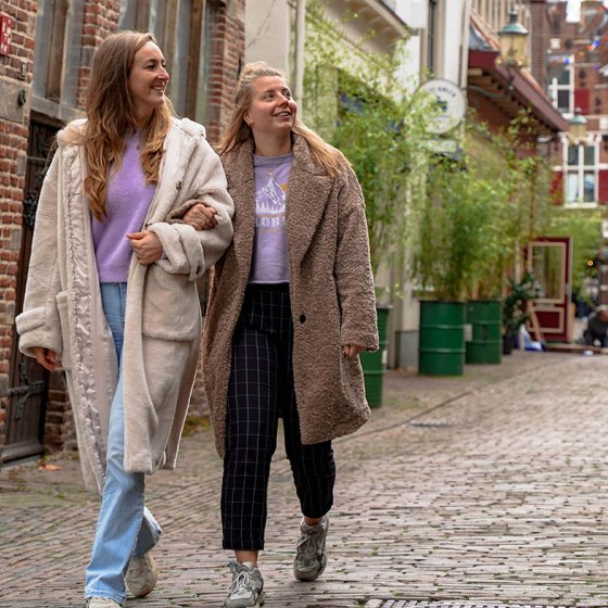 Ladies enjoy downtown Amersfoort