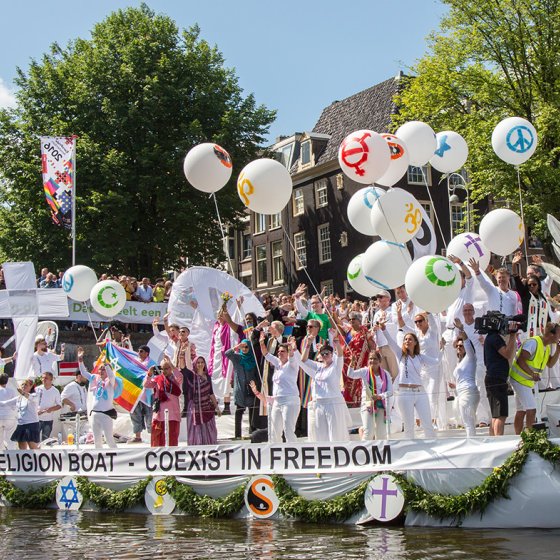 Gay Pride World Religion Boat